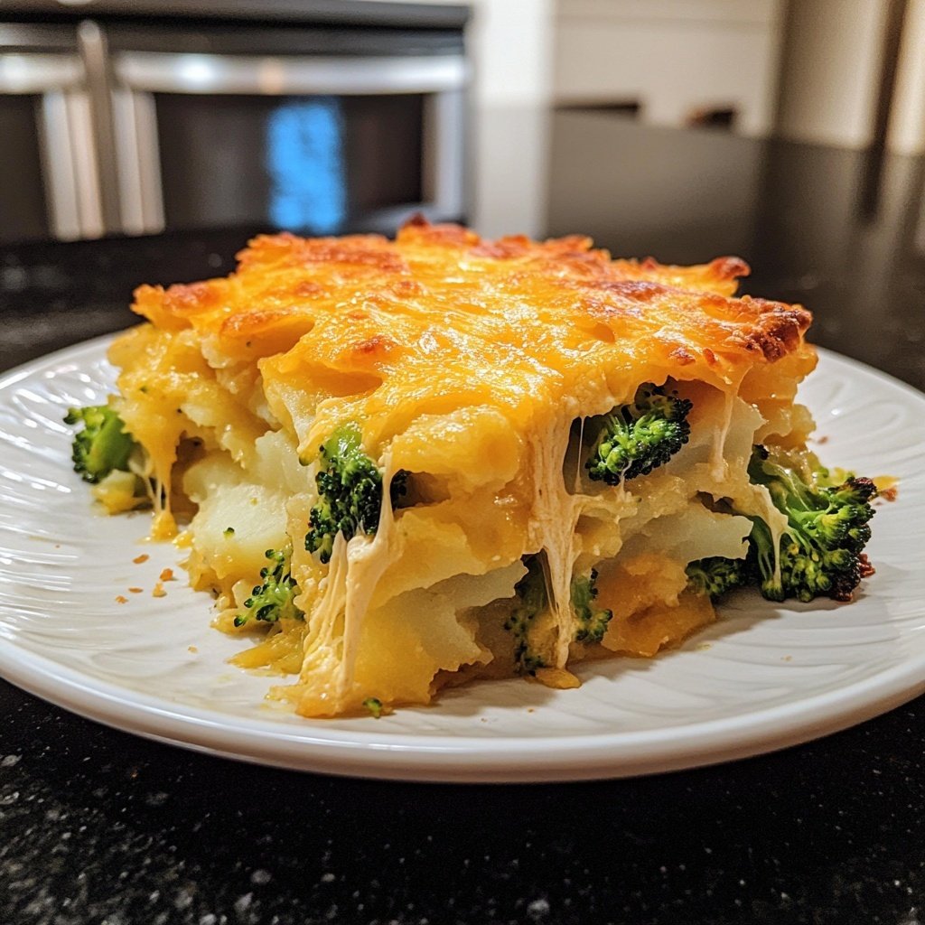 Kartoffelauflauf mit Brokkoli