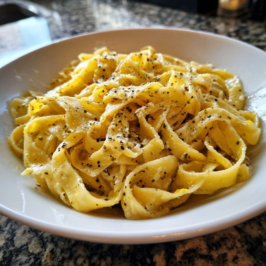Tagliatelle mit Zitronenbutter