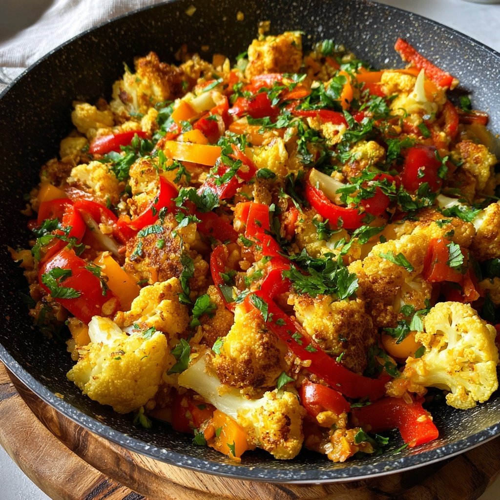 Blumenkohl Reis Pfanne