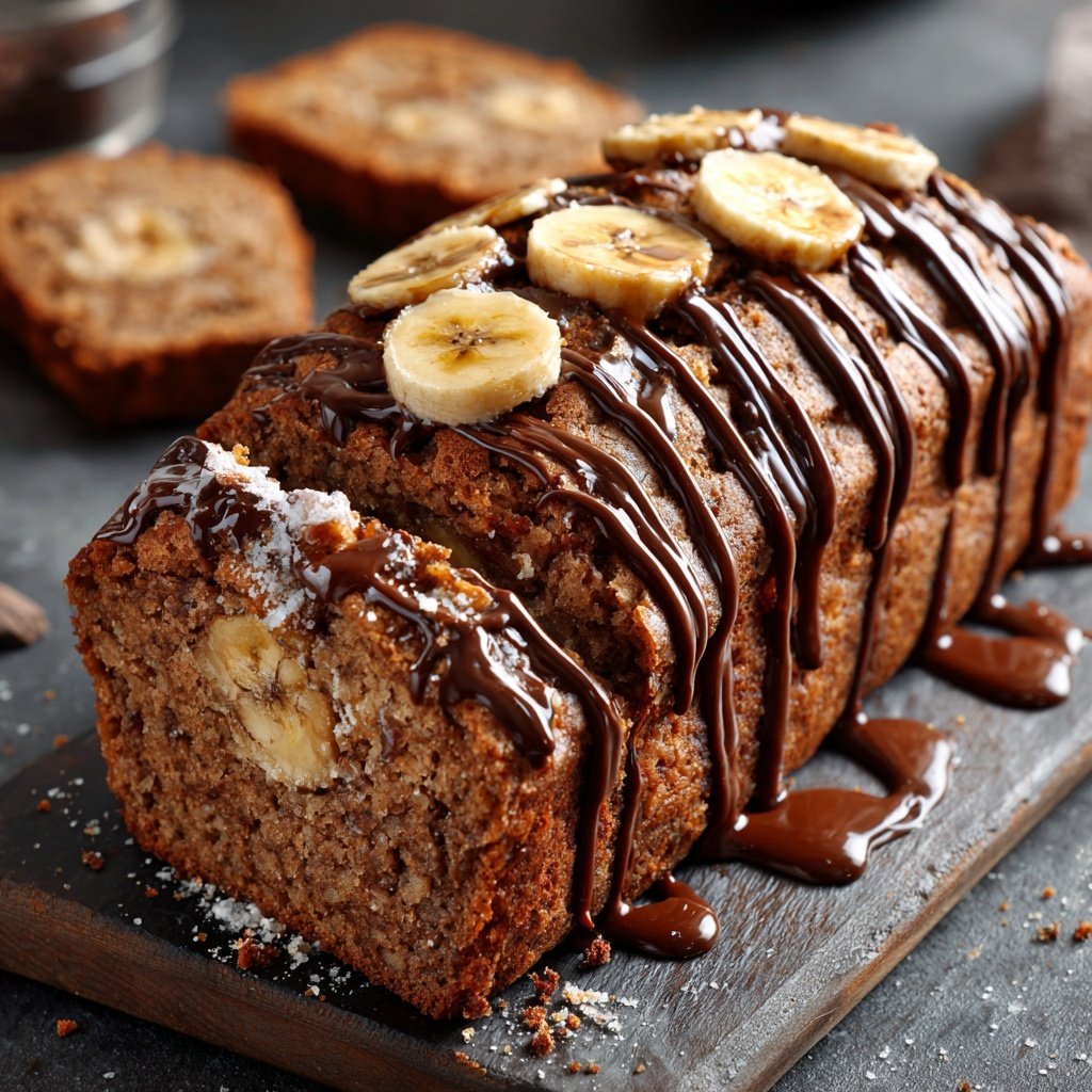 Bananenbrot mit Kakao