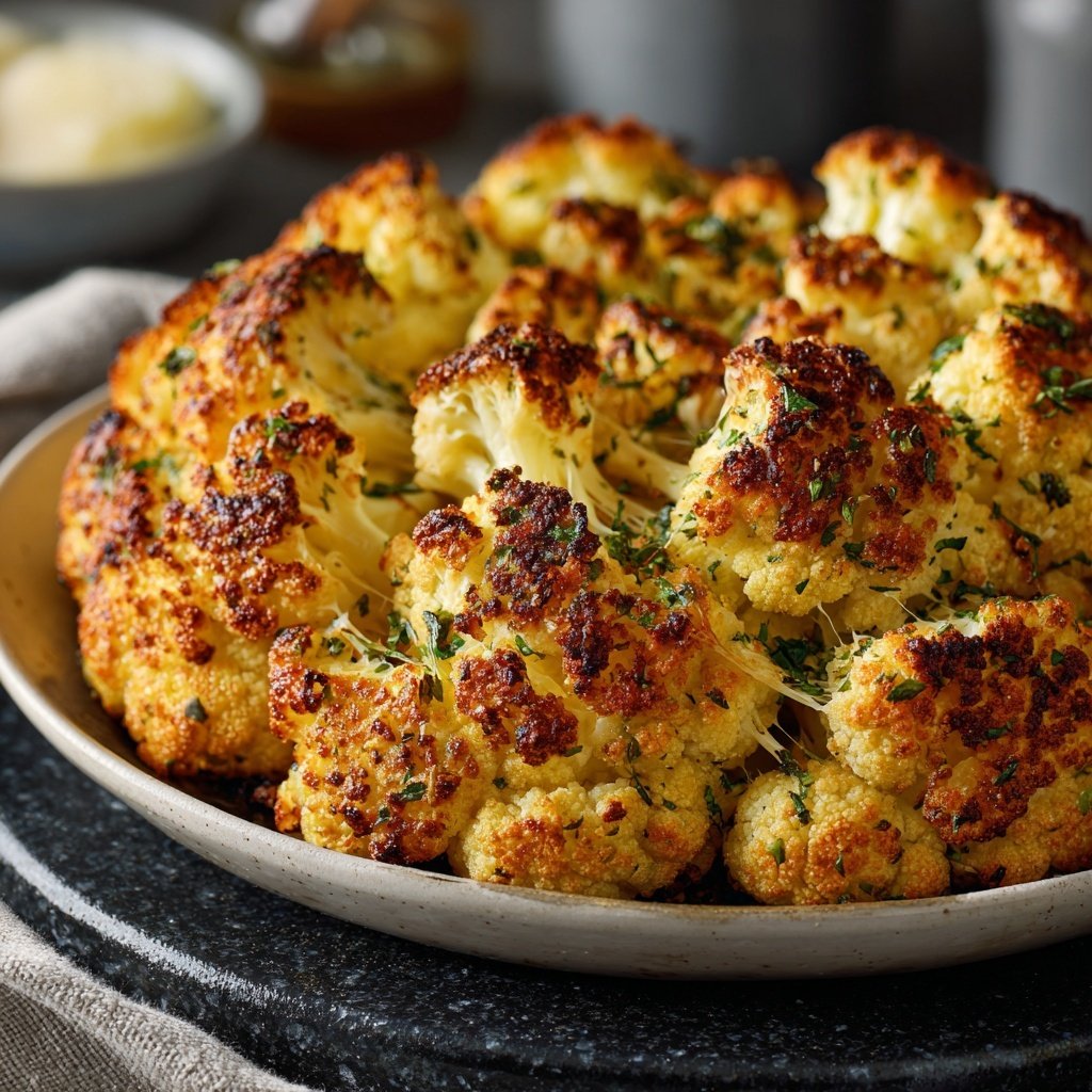 Blumenkohl aus dem Ofen knusprig