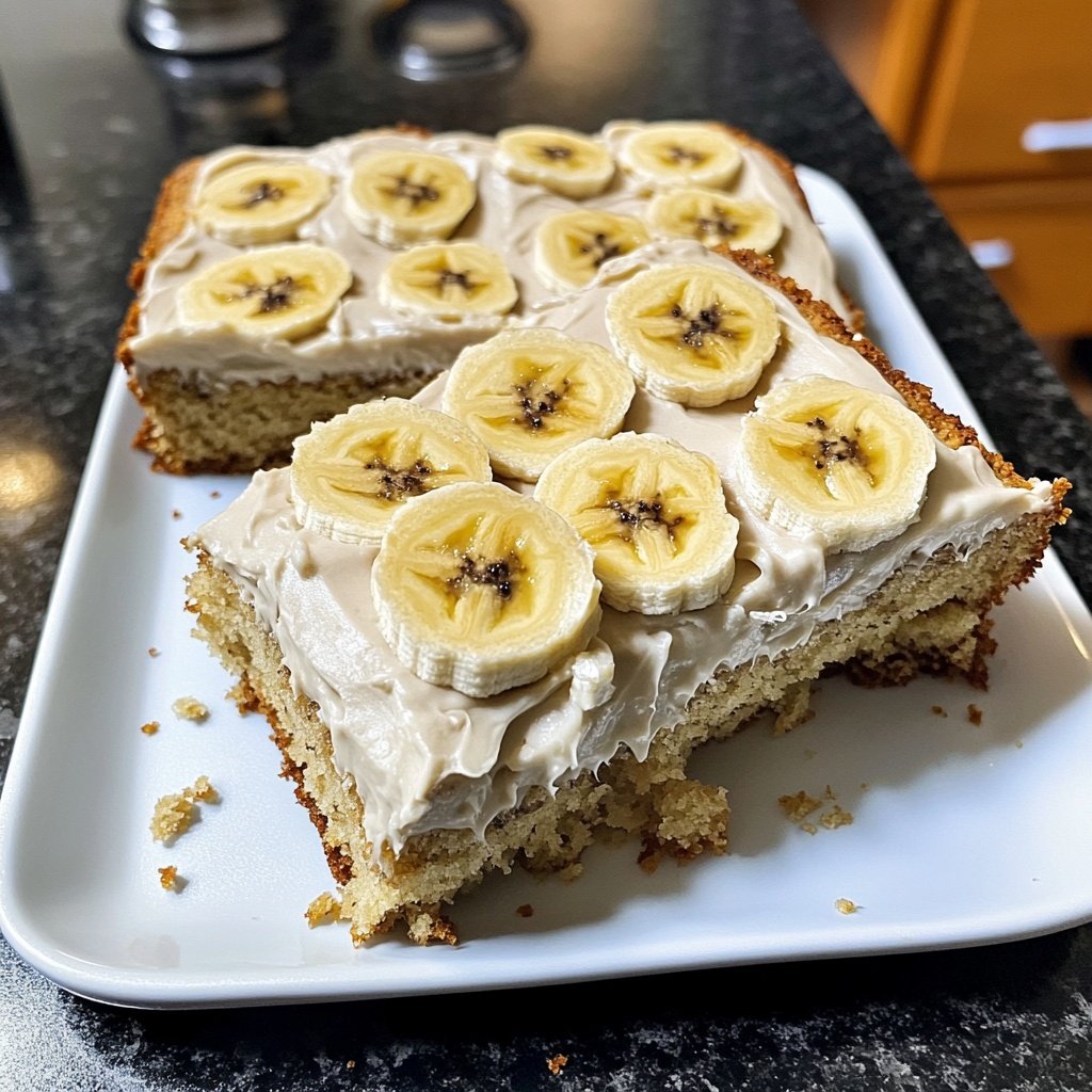 Bananenkuchen mit Frischkäse Frosting