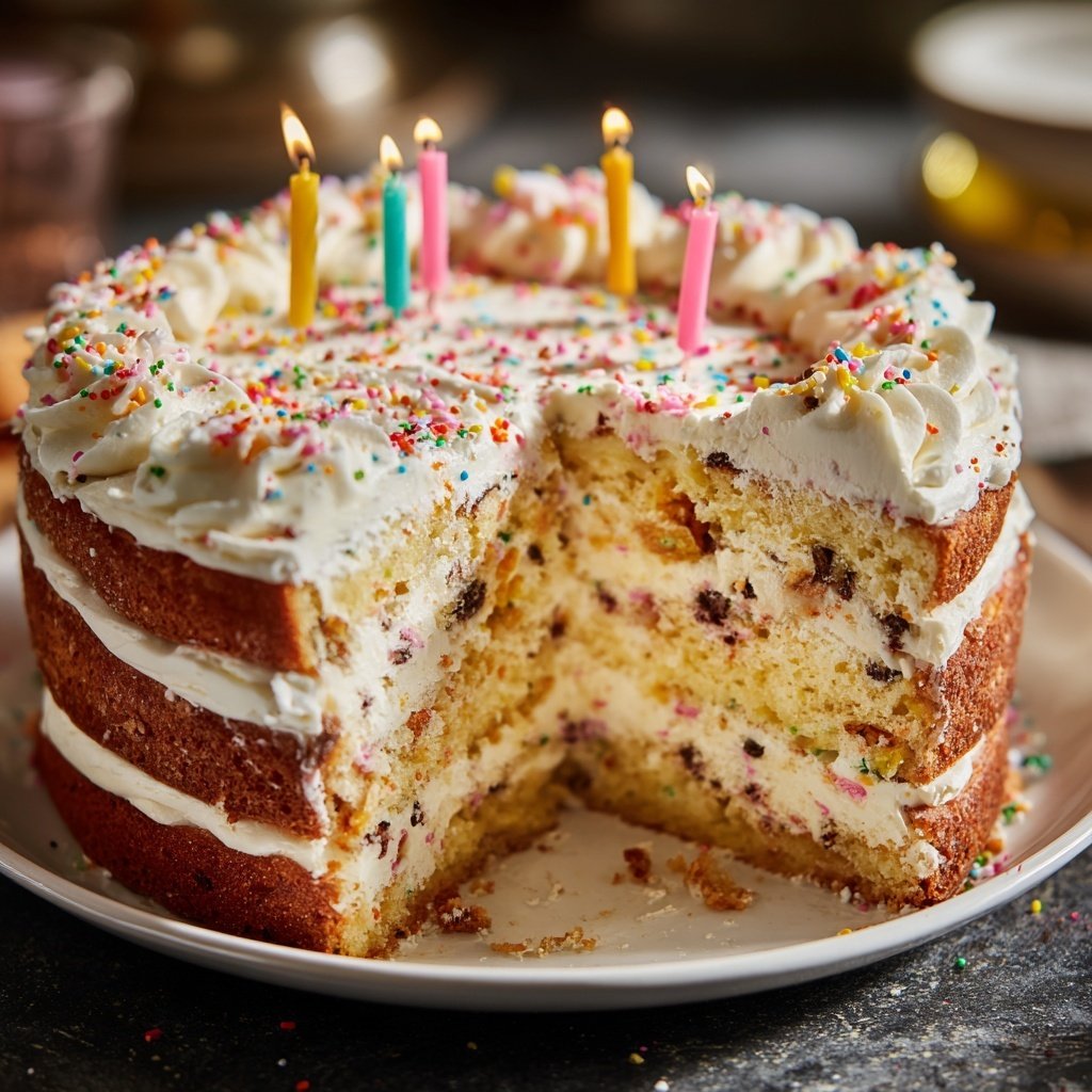 Geburtstagskuchen mit Kerzen