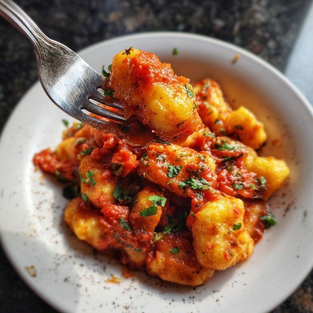 Kartoffel-Gnocchi mit Tomatenragout