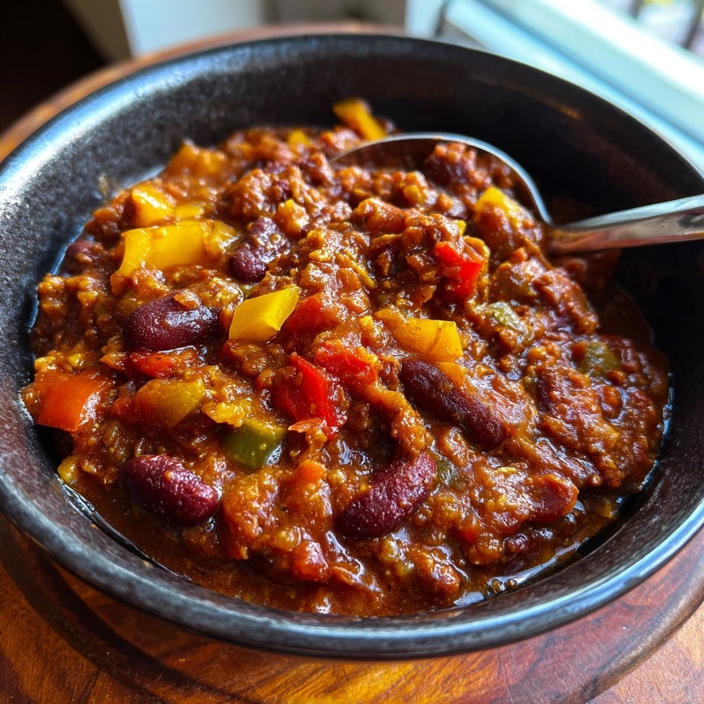 Chili sin Carne mit Paprika