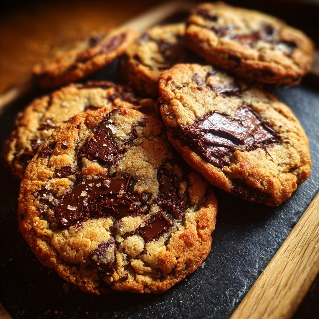 Cookies mit dunkler Schokolade