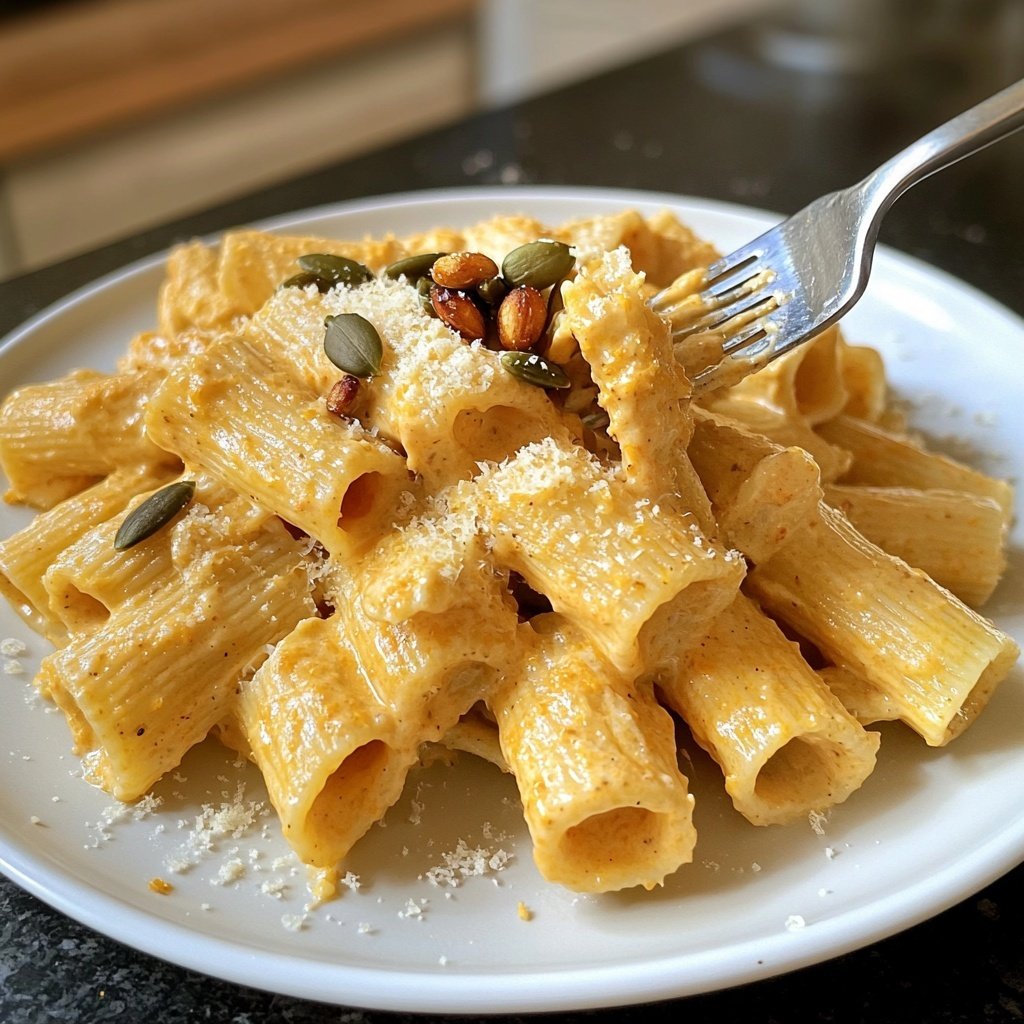 Rigatoni mit Kürbiscreme