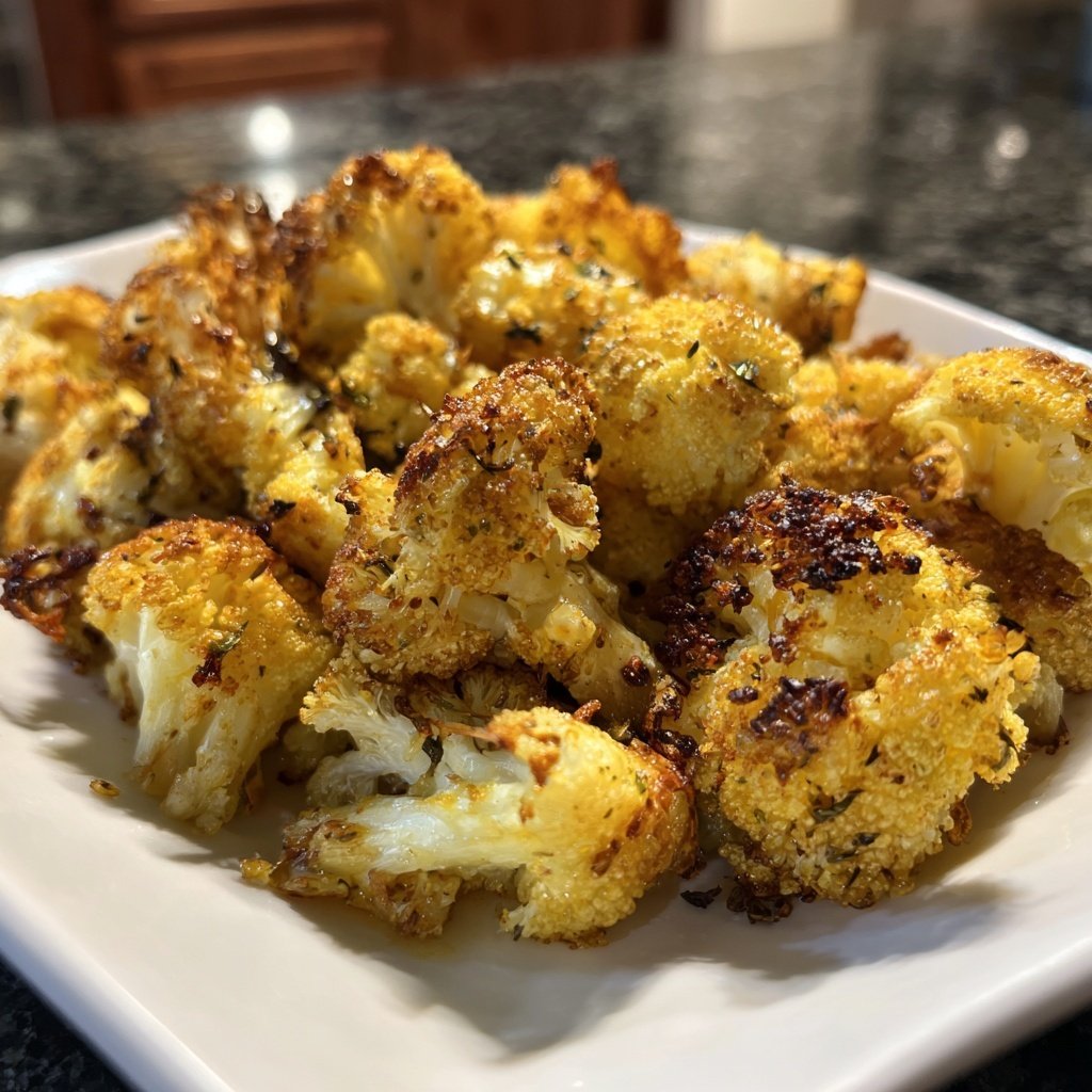 Blumenkohl aus dem Airfryer knusprig