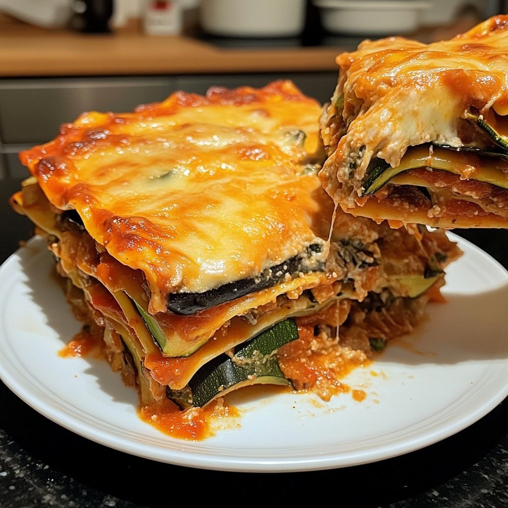 Lasagne mit Zucchini und Aubergine