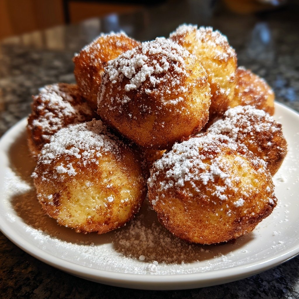 Quarkbällchen mit Zimt